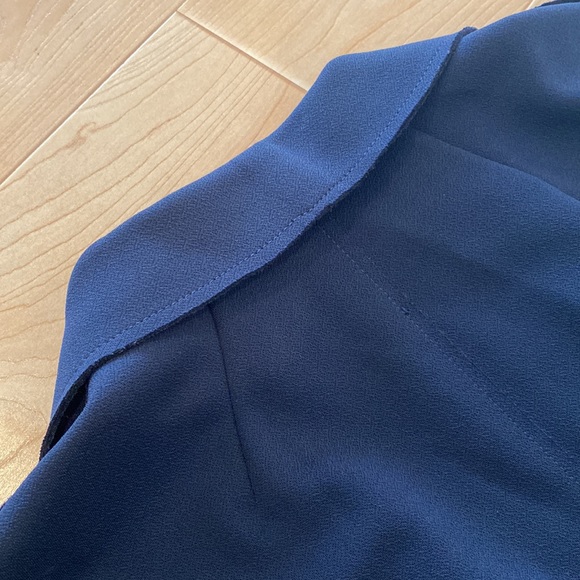 Navy Trench with Unfinished edges - Picture 5 of 8